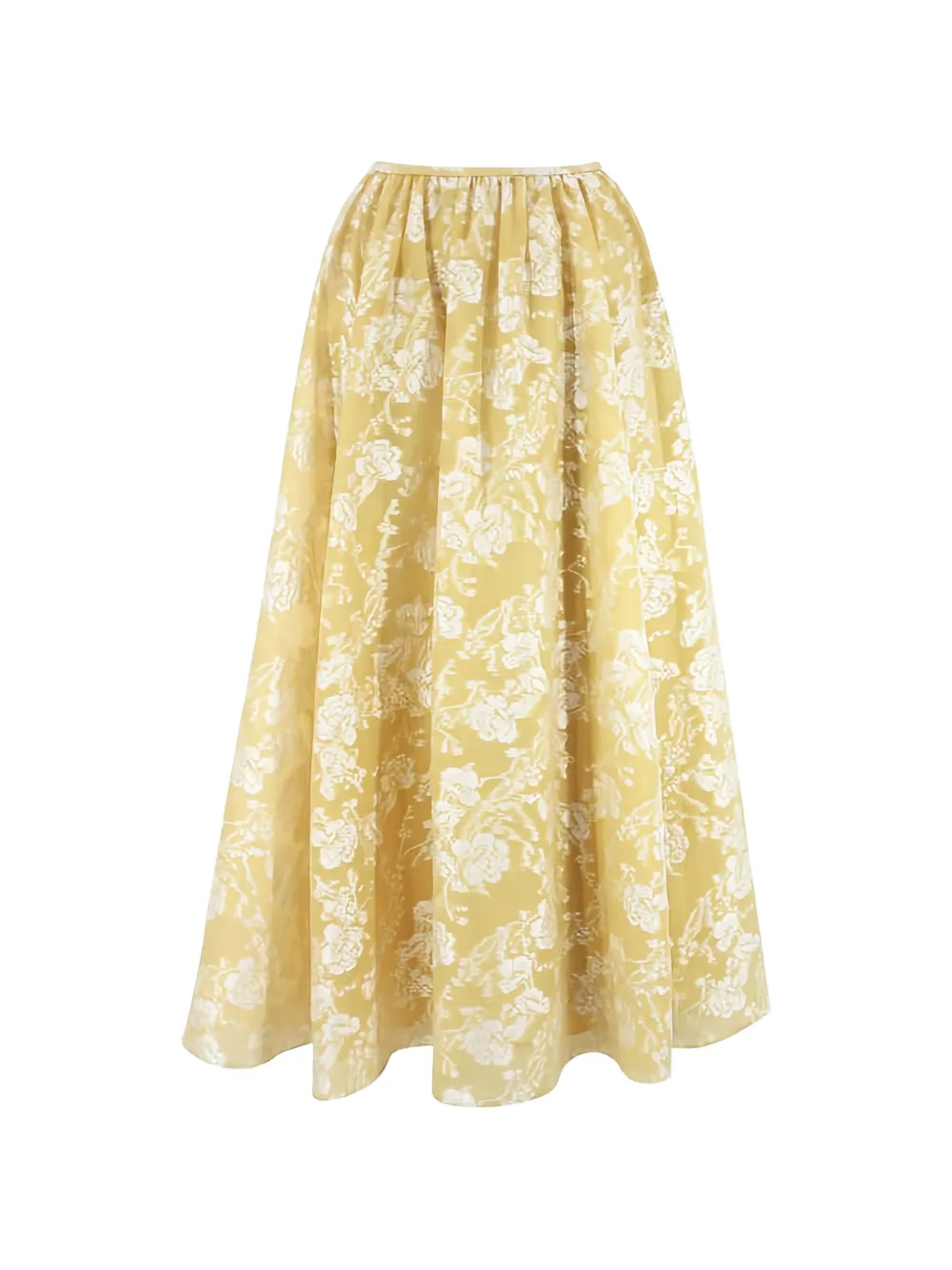 Cinq A Sept Ruth organza jacquard midi skirt - Giallo