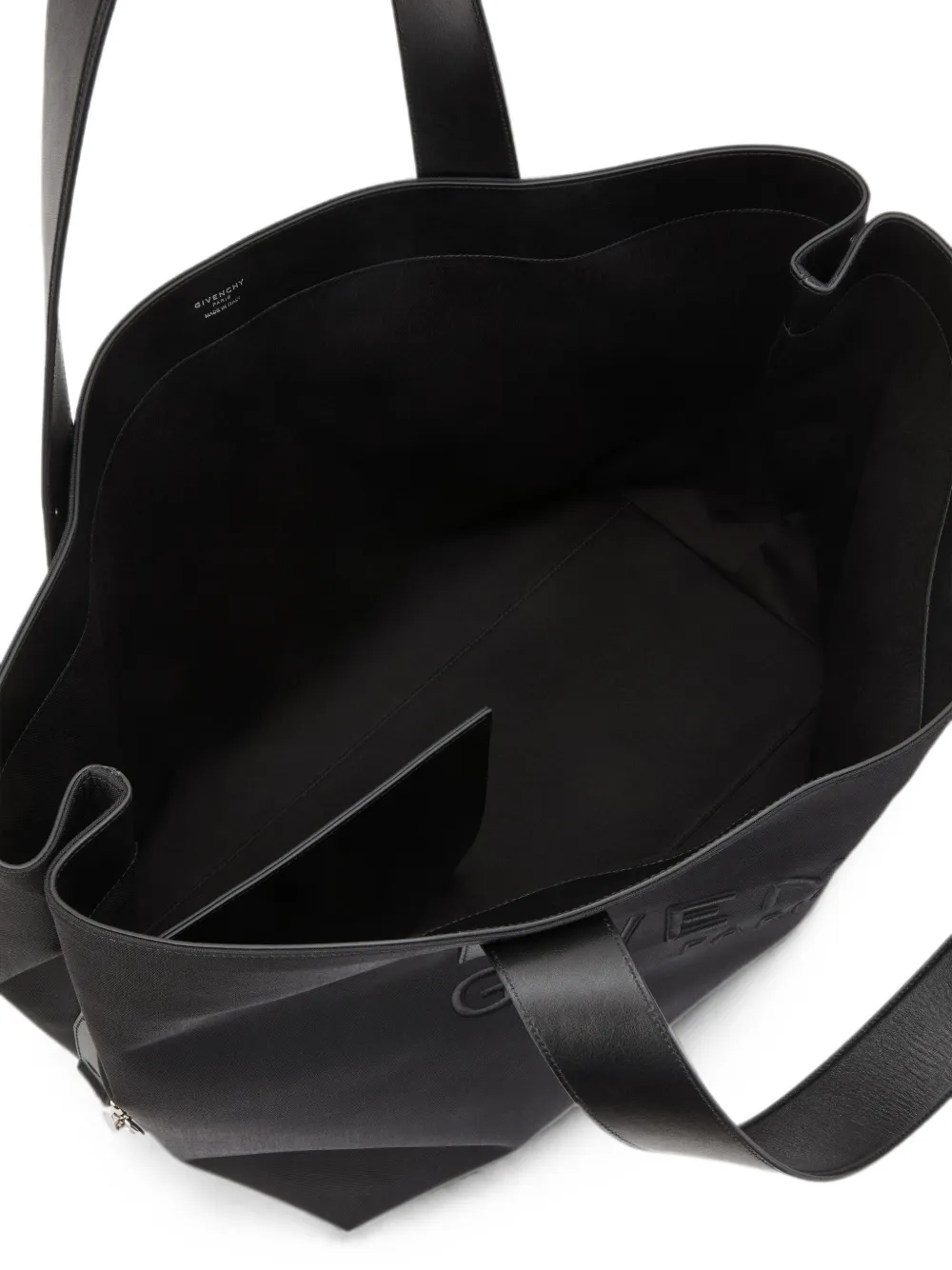 Givenchy Grote shopper met logo-reliëf Zwart
