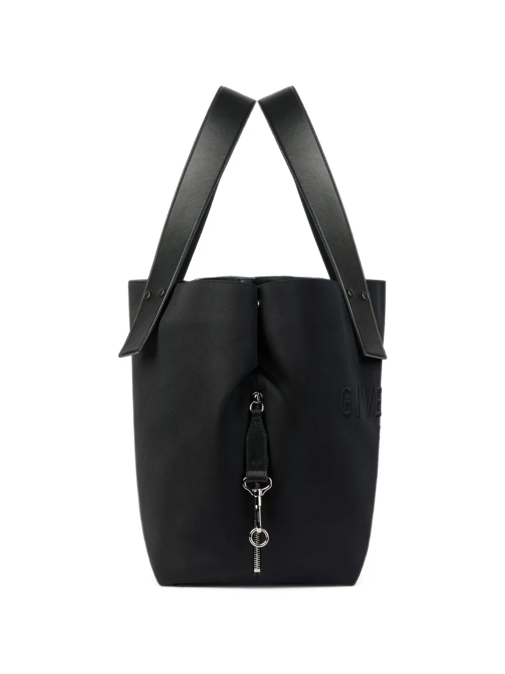 Givenchy Grote shopper met logo-reliëf Zwart