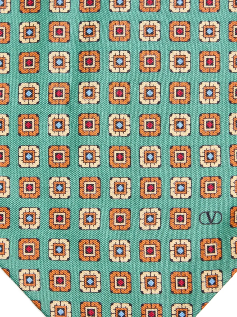 Valentino Garavani Sjaal met geometrische print Groen