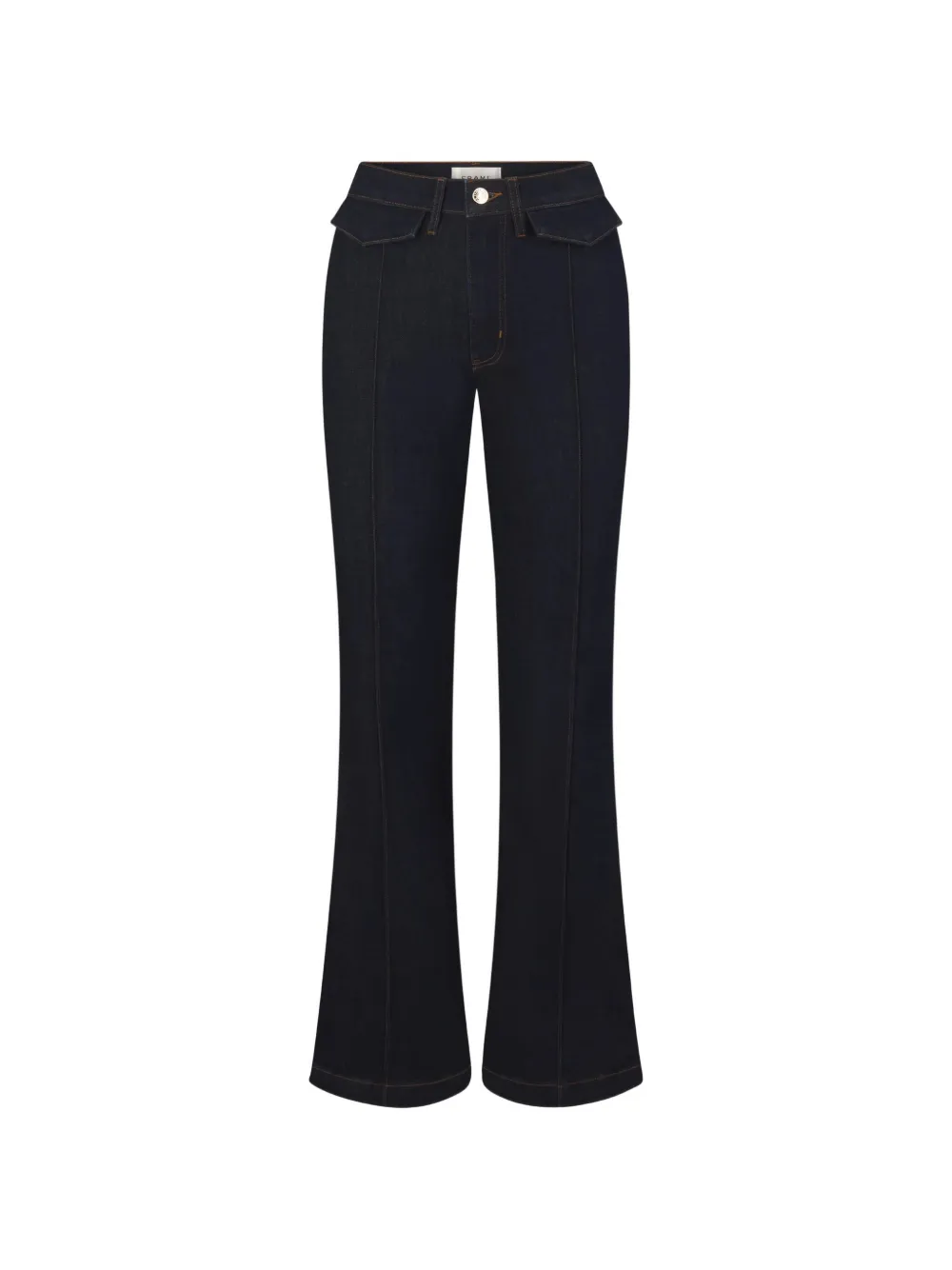 FRAME seam-detail flap-pocket jeans - Blu