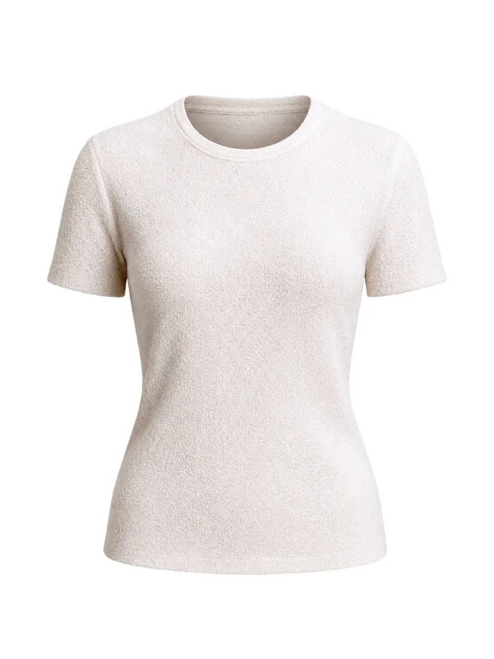 Vince textured short-sleeve sweater - Nude