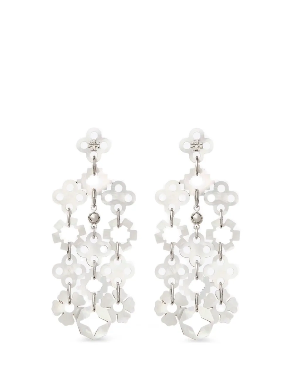 Tory Burch Forget Me Not chandelier earrings - Silver