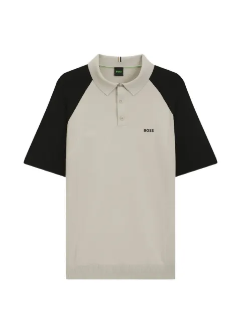 BOSS logo-embroidered polo shirt