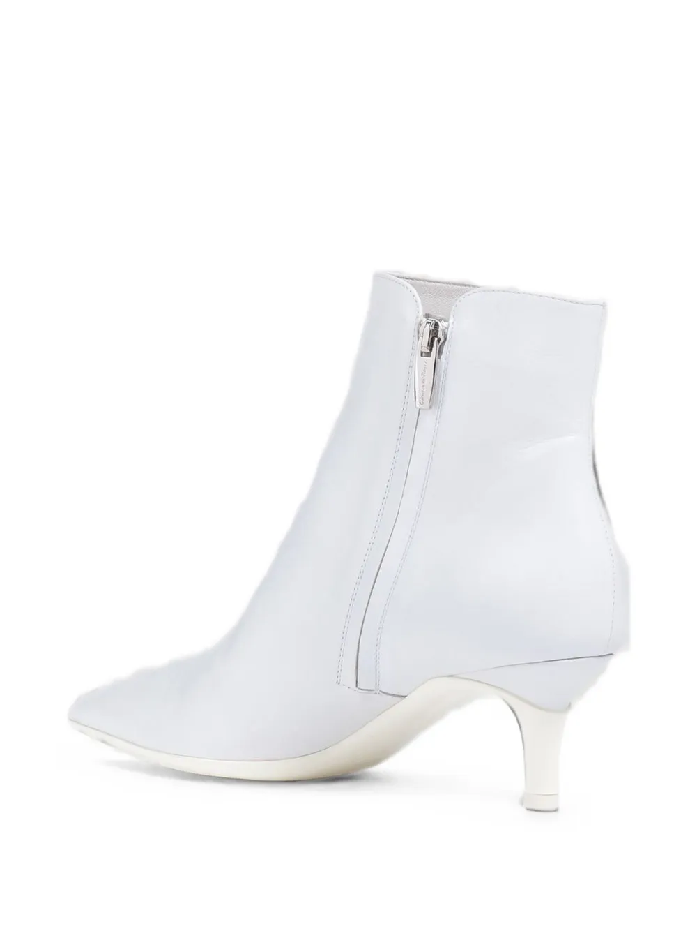 Gianvito Rossi Landon pointed-toe ankle boots Wit
