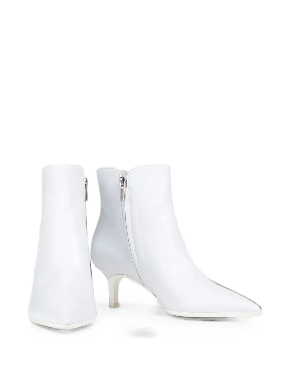 Gianvito Rossi Landon pointed-toe ankle boots Wit