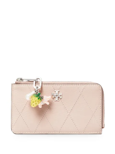 Tory Burch Charlie quilted card case