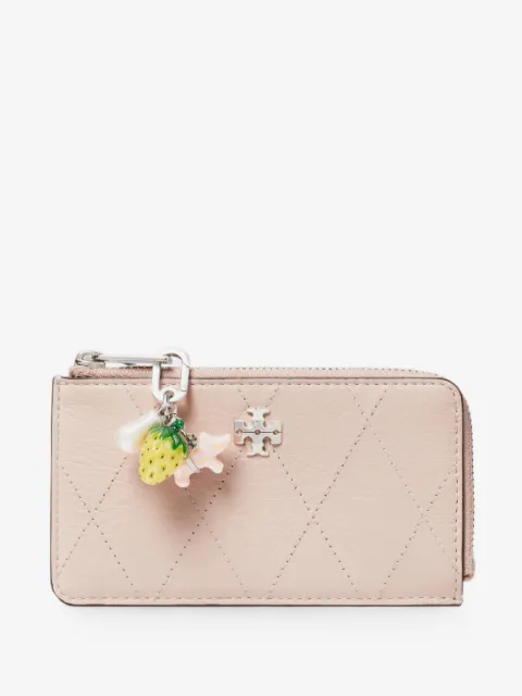 Tory Burch Charlie quilted card case