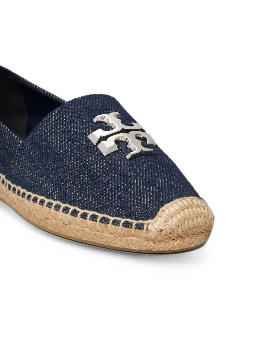 Tory Burch Eleanor espadrilles met logoplakkaat Blauw