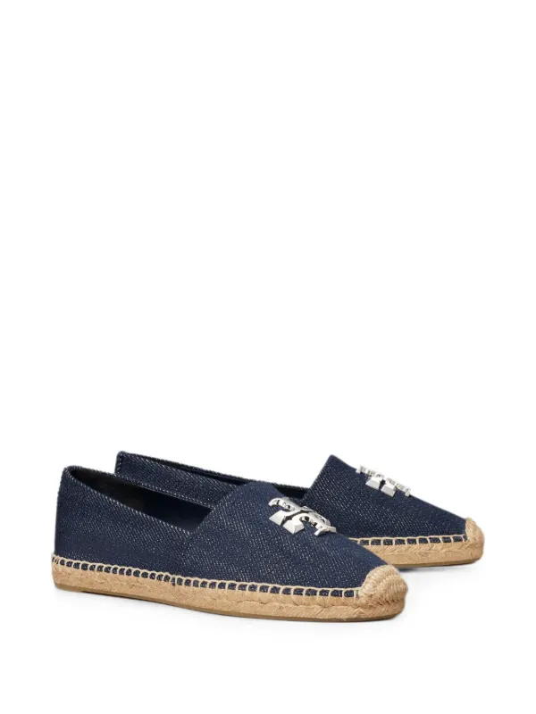 Tory Burch Eleanor logo-plaque Espadrilles | Blue | FARFETCH