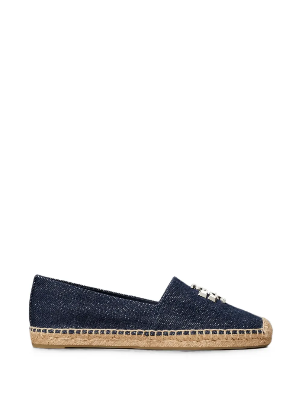 Tory Burch Eleanor logo-plaque espadrilles - Blue