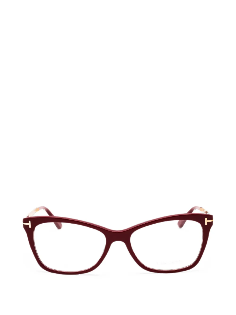 TOM FORD rectangle-frame glasses - Rosso