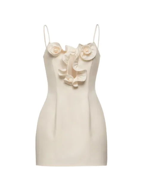 Magda Butrym ruffled floral-appliqué dress