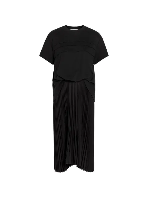 3.1 Phillip Lim kjole med flere lag og plisseringer