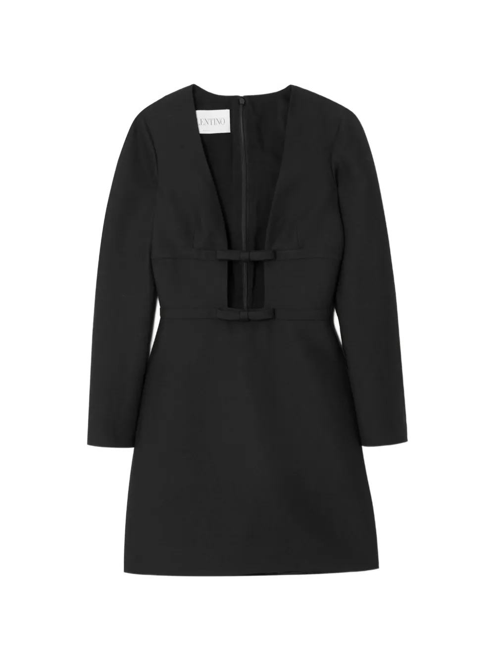 Valentino Garavani cutout bow-detailed mini dress - Schwarz