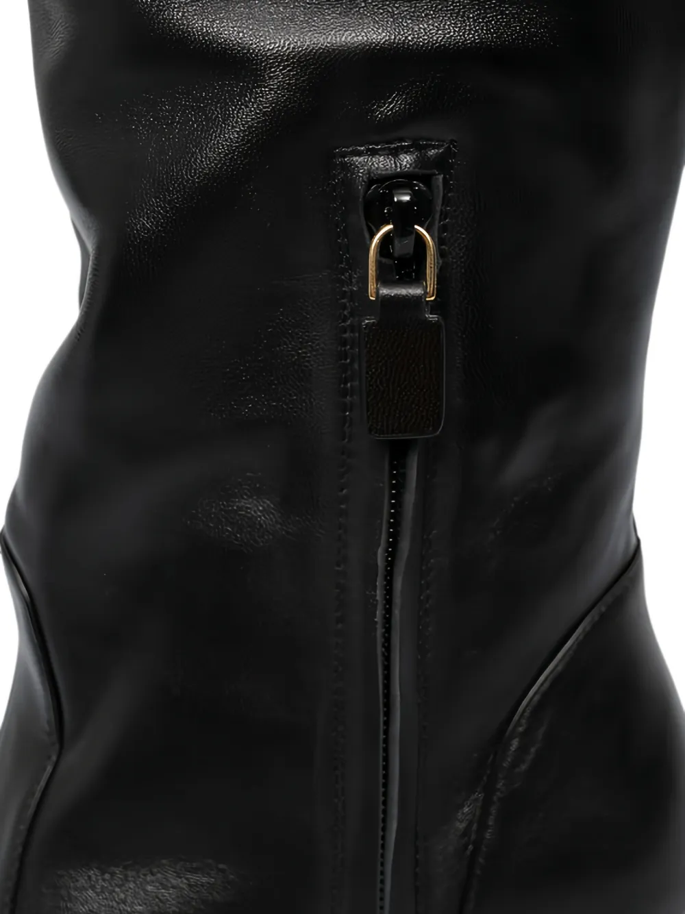 Stuart Weitzman glossed-leather knee boots Zwart