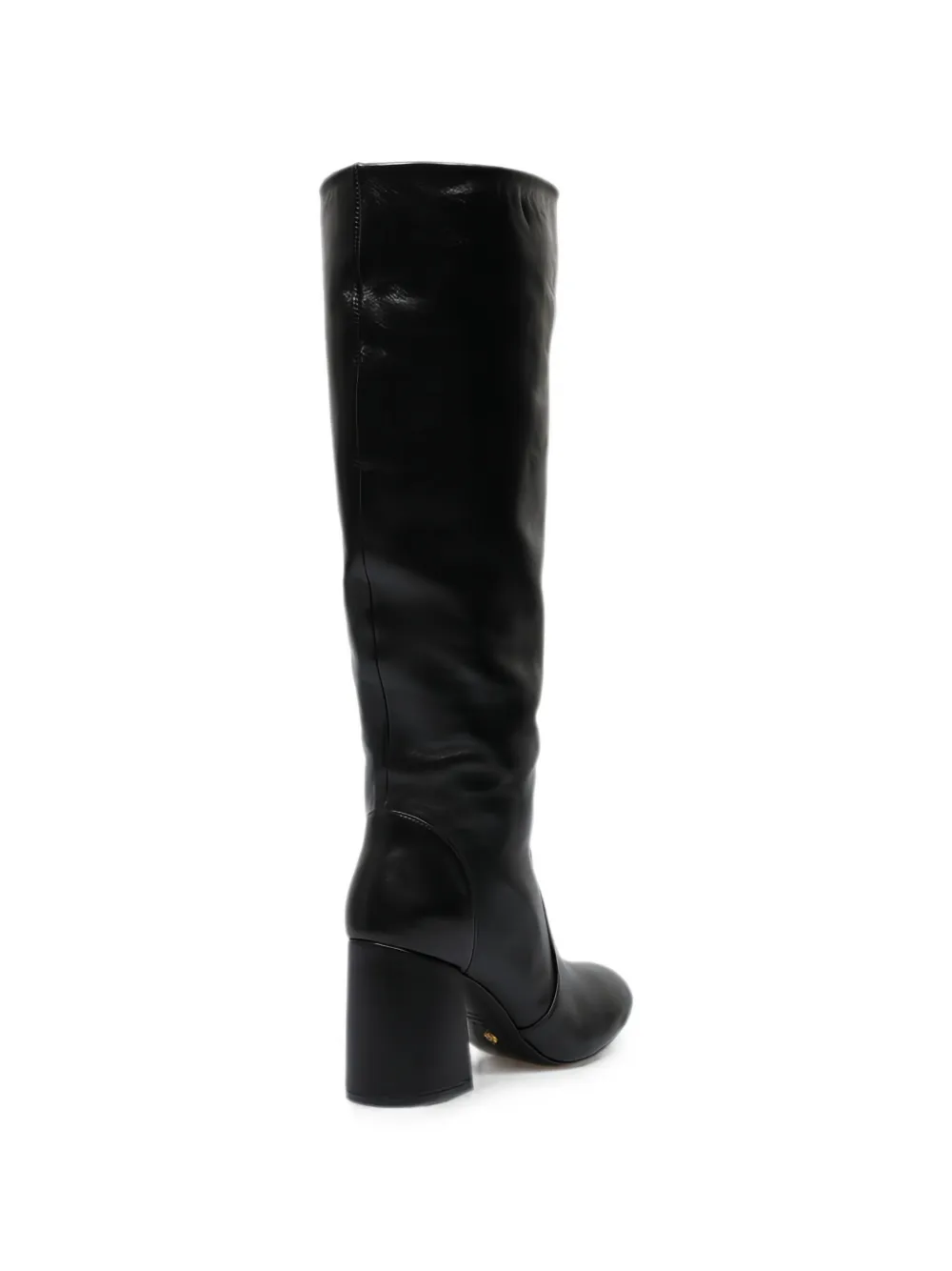 Stuart Weitzman glossed-leather knee boots Zwart