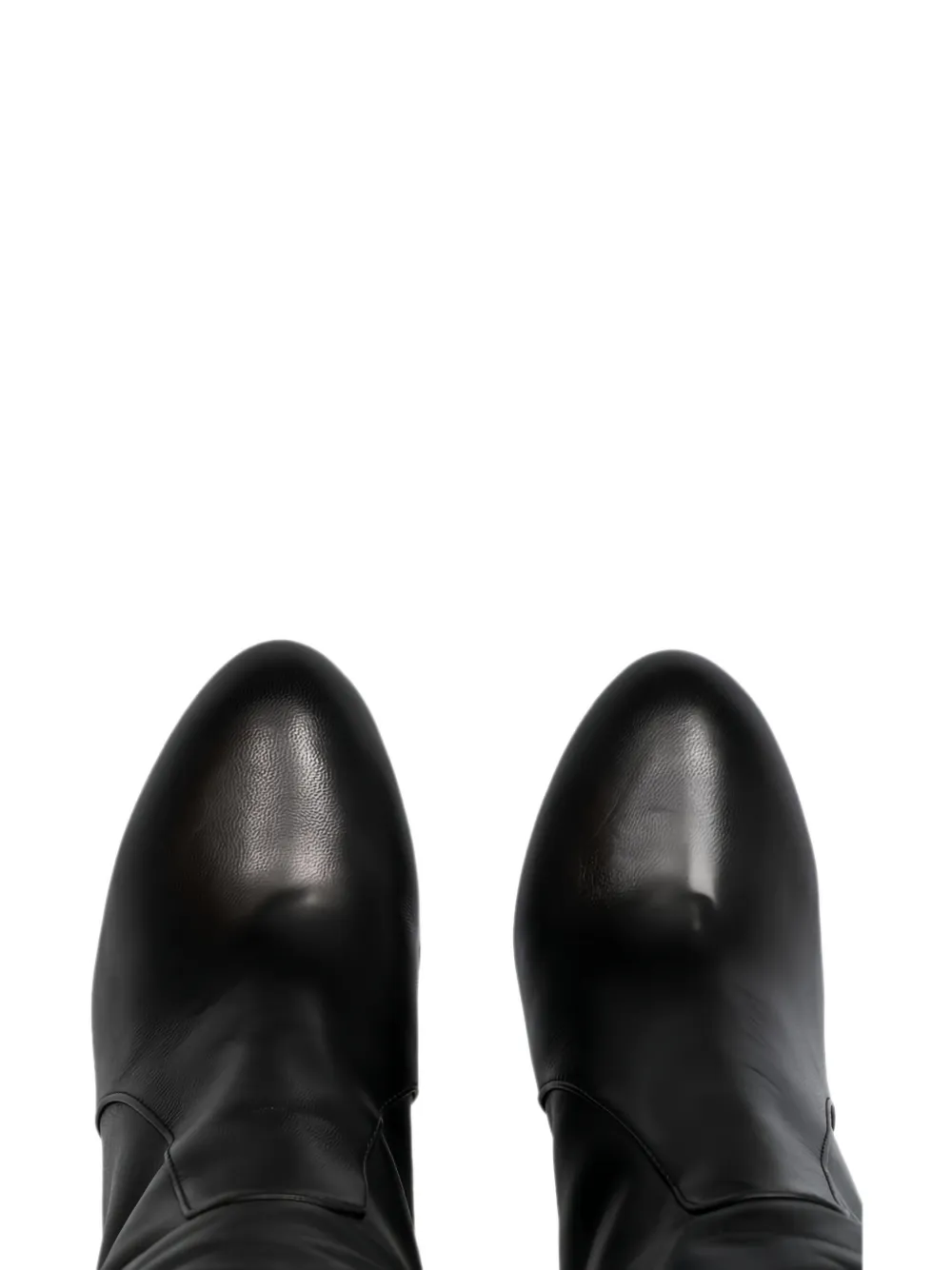 Stuart Weitzman glossed-leather knee boots Zwart