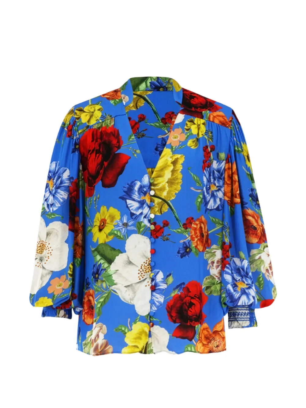 alice + olivia Serena floral-print blouse - Blu
