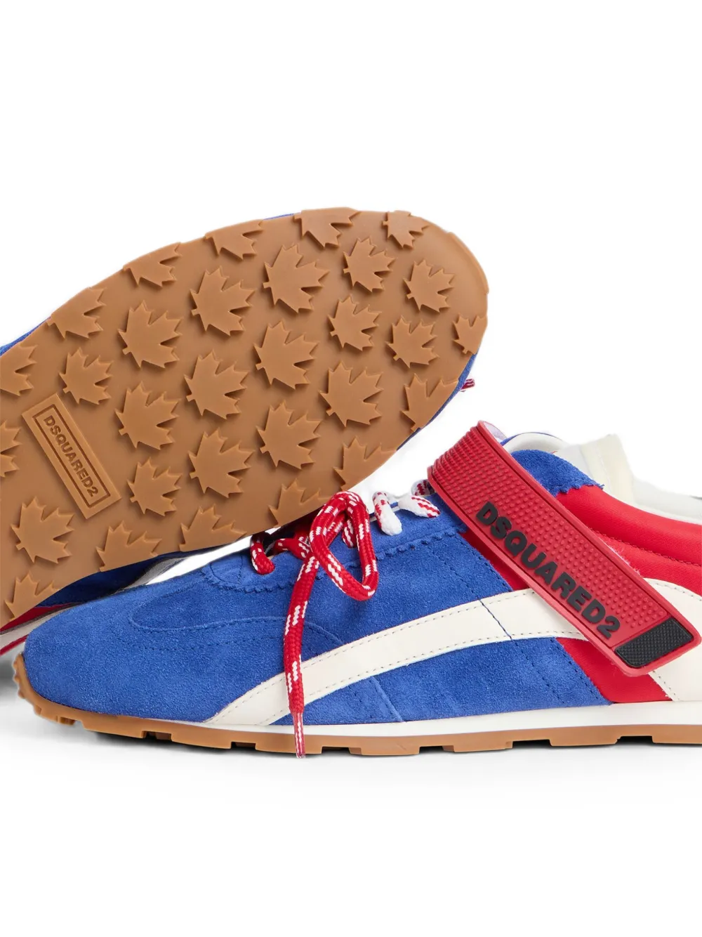 DSQUARED2 DC-642 touch-strap sneakers Blauw