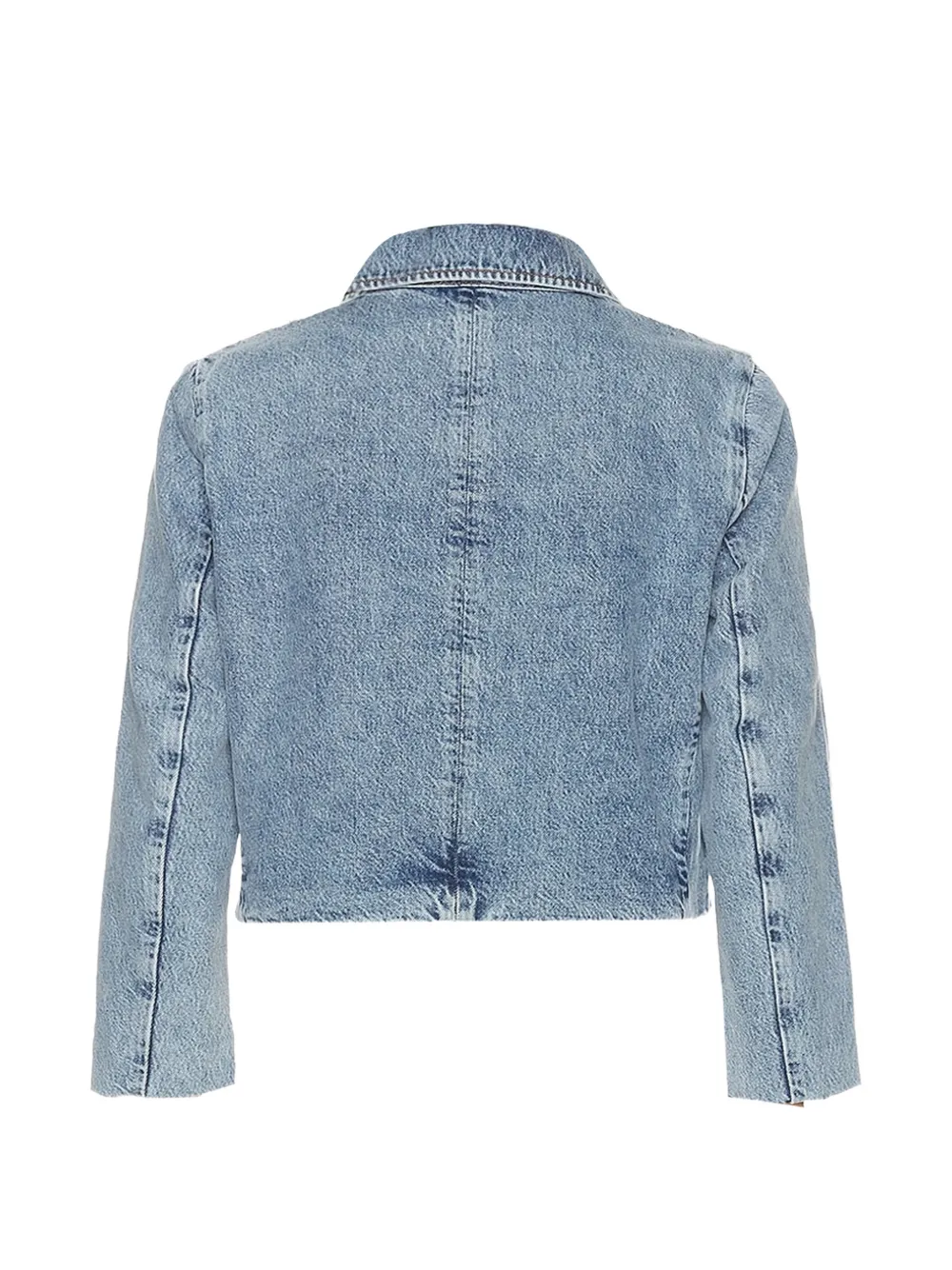 FRAME Denim jack met Peter Pan-kraag Blauw