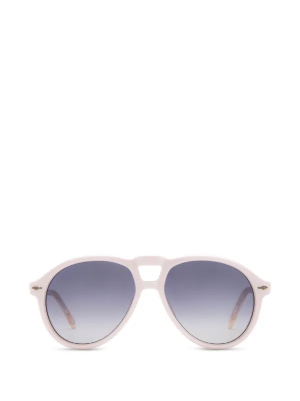Jacques Marie Mage Valkyrie Pilot-frame Sunglasses in Pink