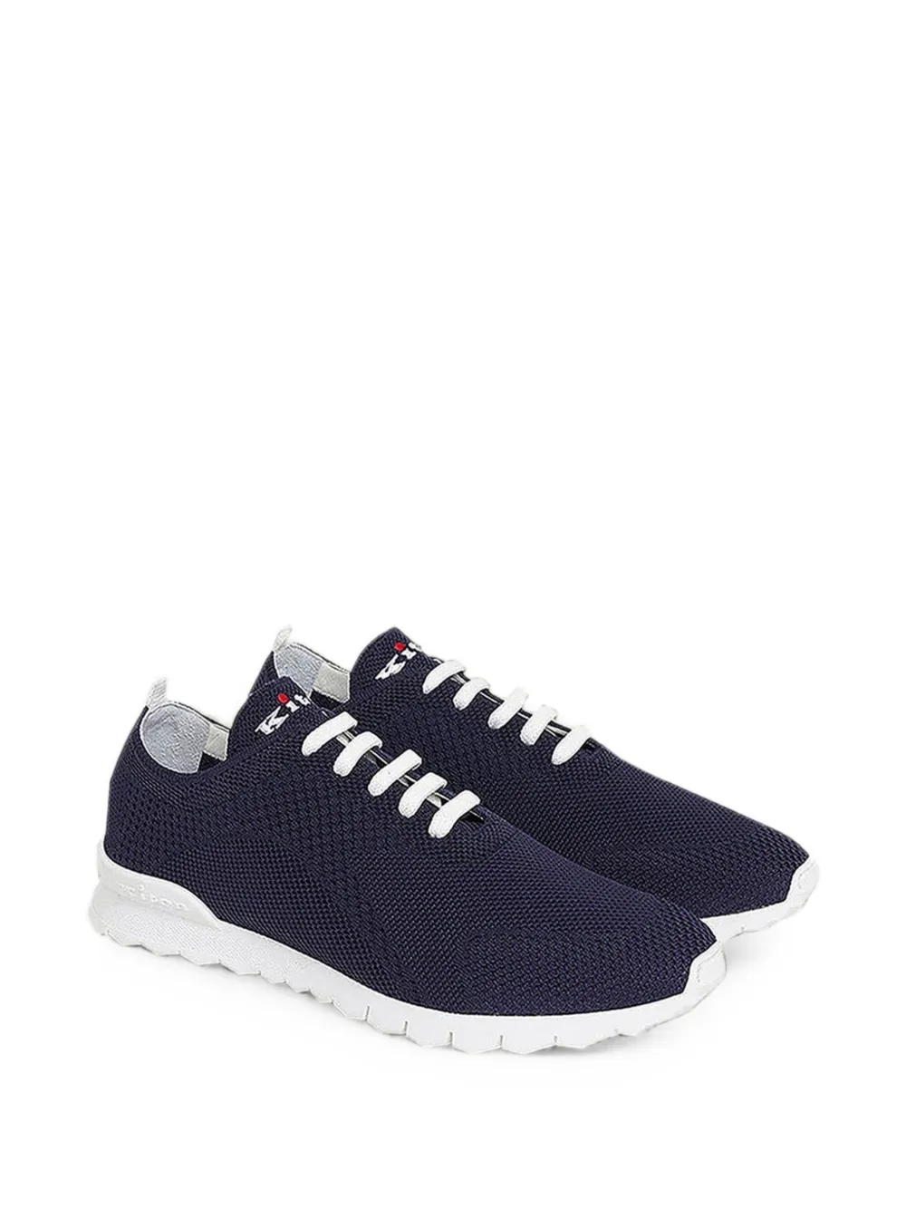 Kiton front-lace sneakers Blauw