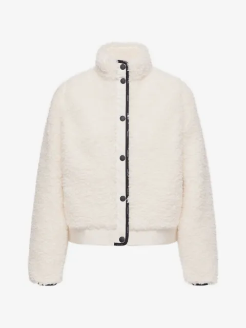 Moncler fleece zip-up jacket