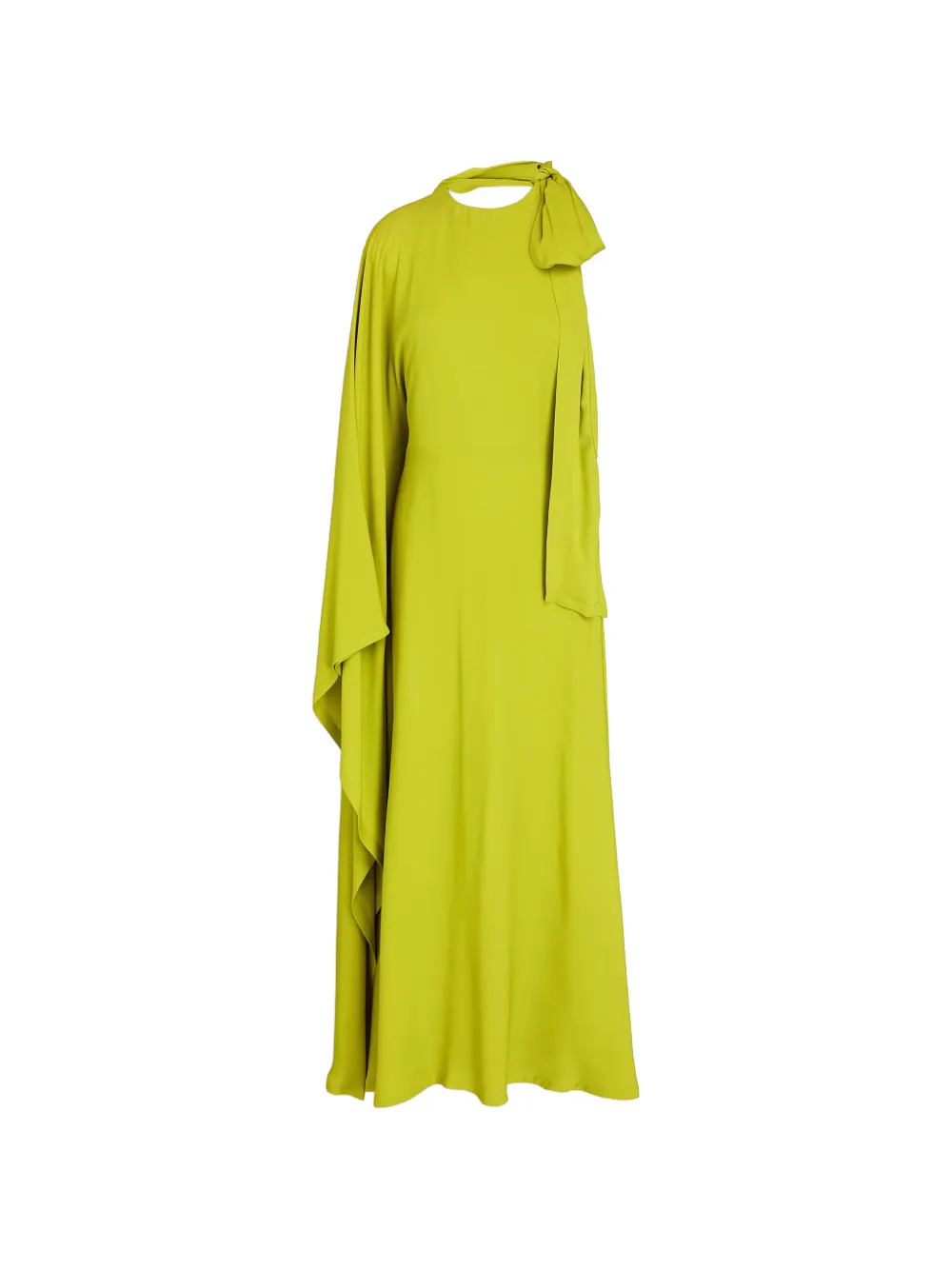 Valentino Garavani one-shoulder cape-effect maxi dress - Giallo