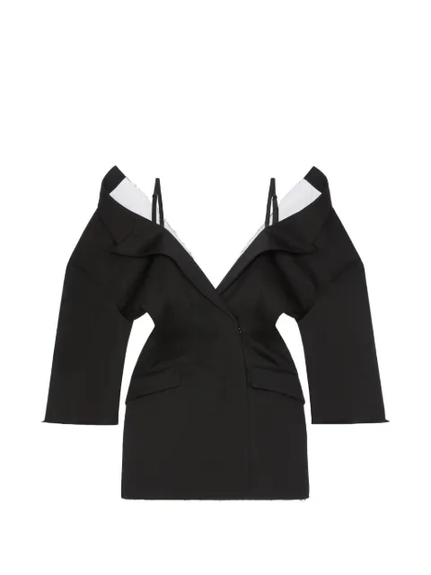 Givenchy off-the-shoulder wool mini dress