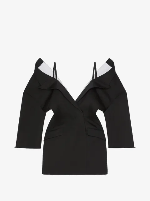Givenchy off-the-shoulder wool mini dress