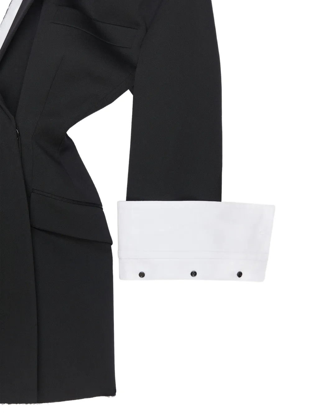 Givenchy Slashed wollen mini-jurk Zwart