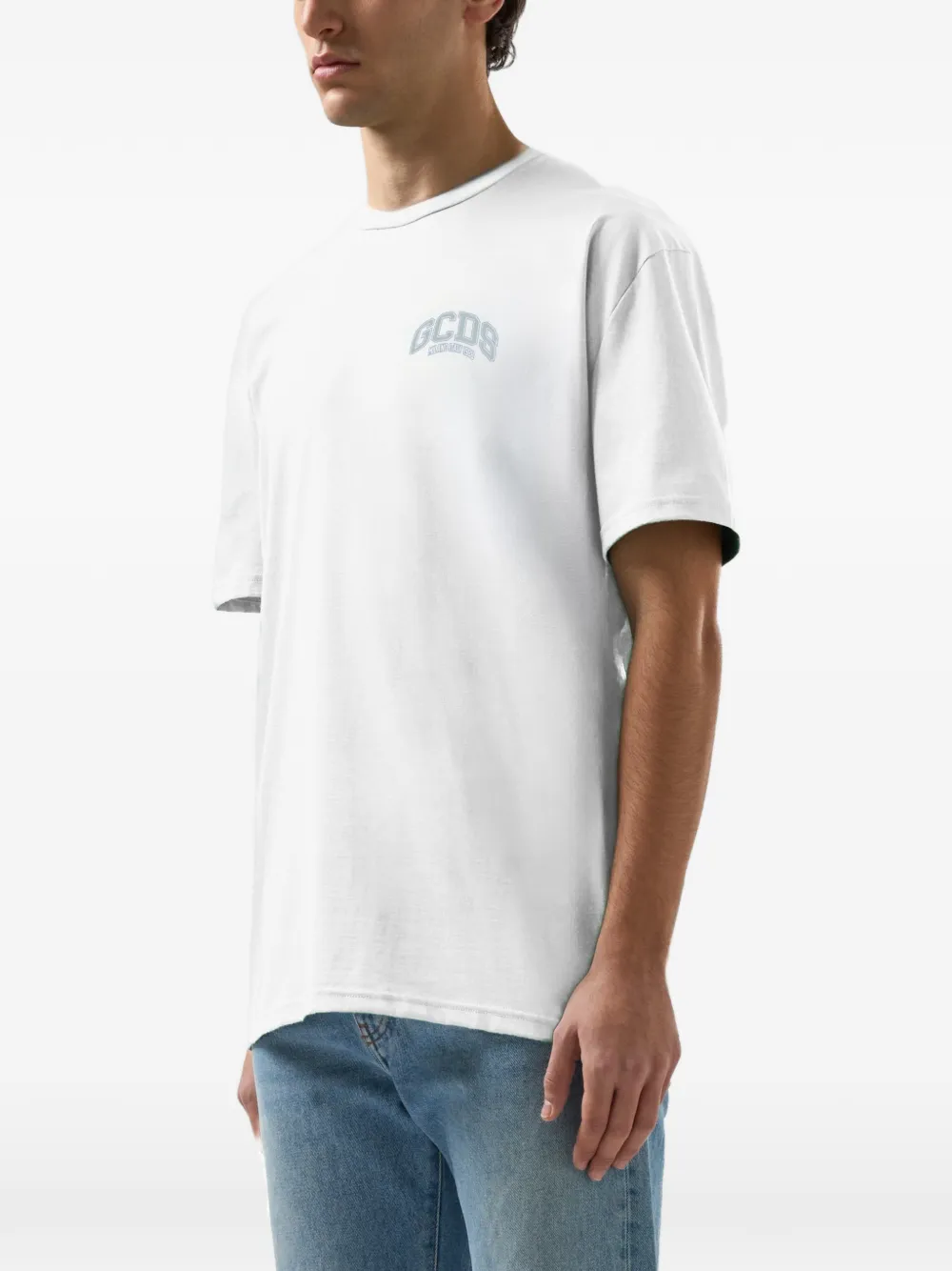 GCDS Logo Lounge T-shirt Wit