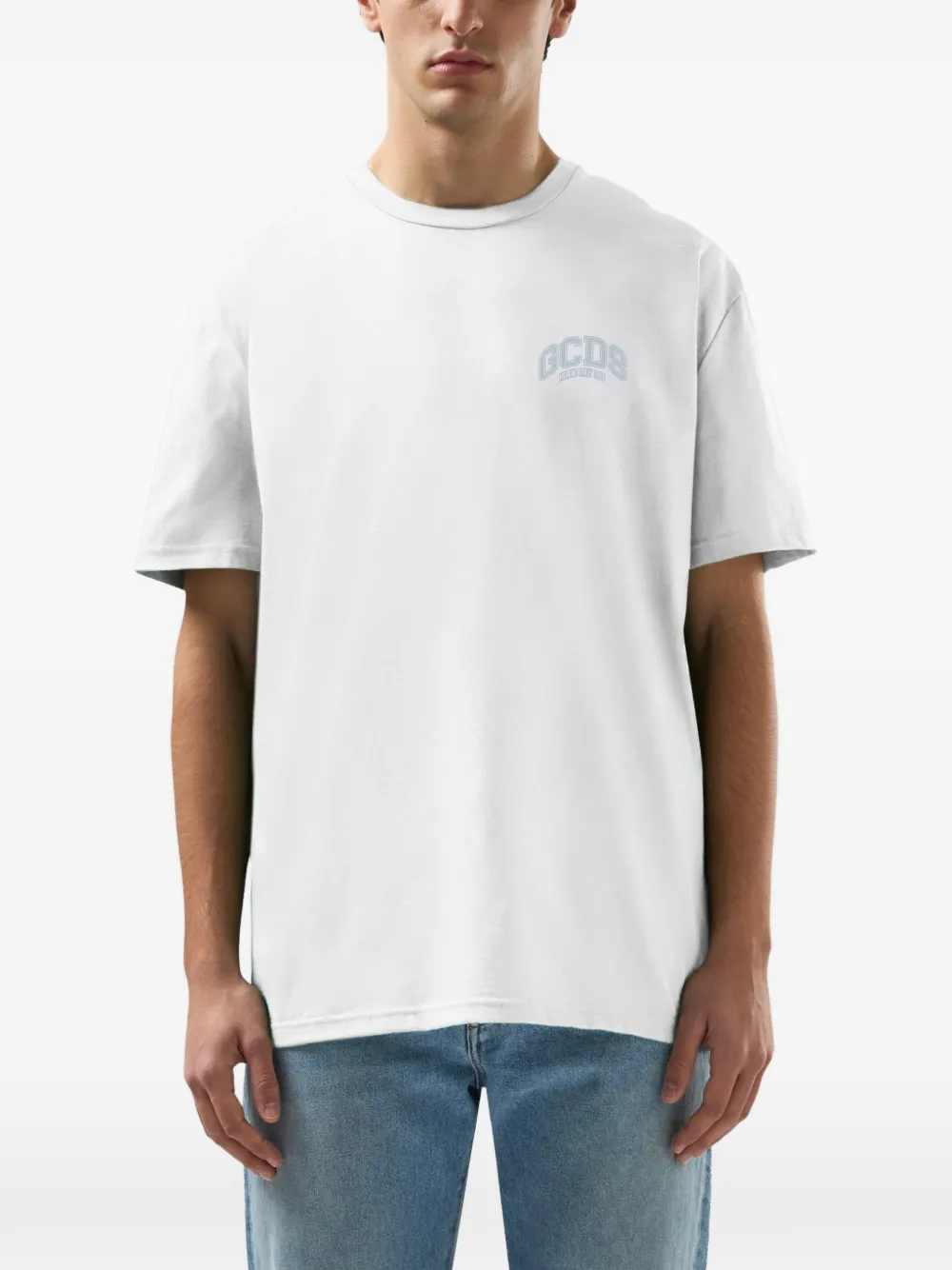 GCDS Logo Lounge T-shirt Wit
