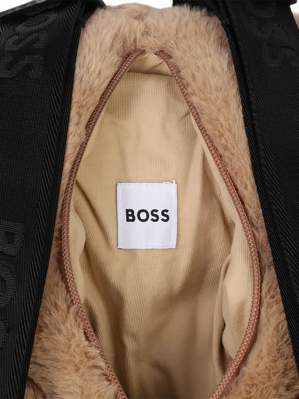 BOSS Kidswear Beervormige rugzak van imitatiebont Bruin
