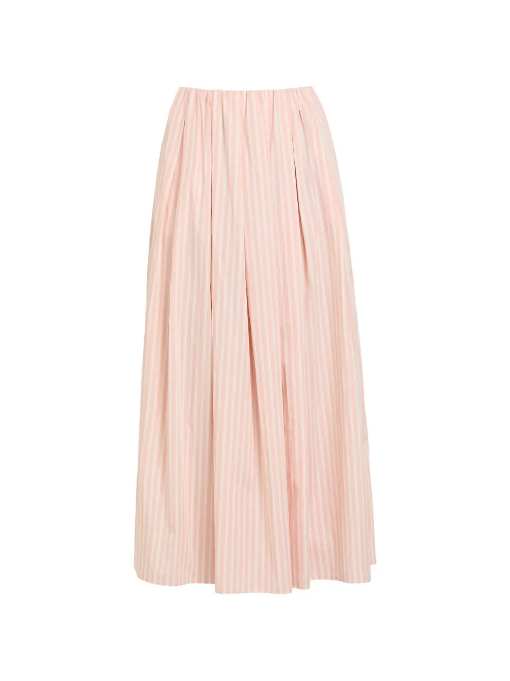 Faithfull Carmen stripe-print midi skirt - Rosa
