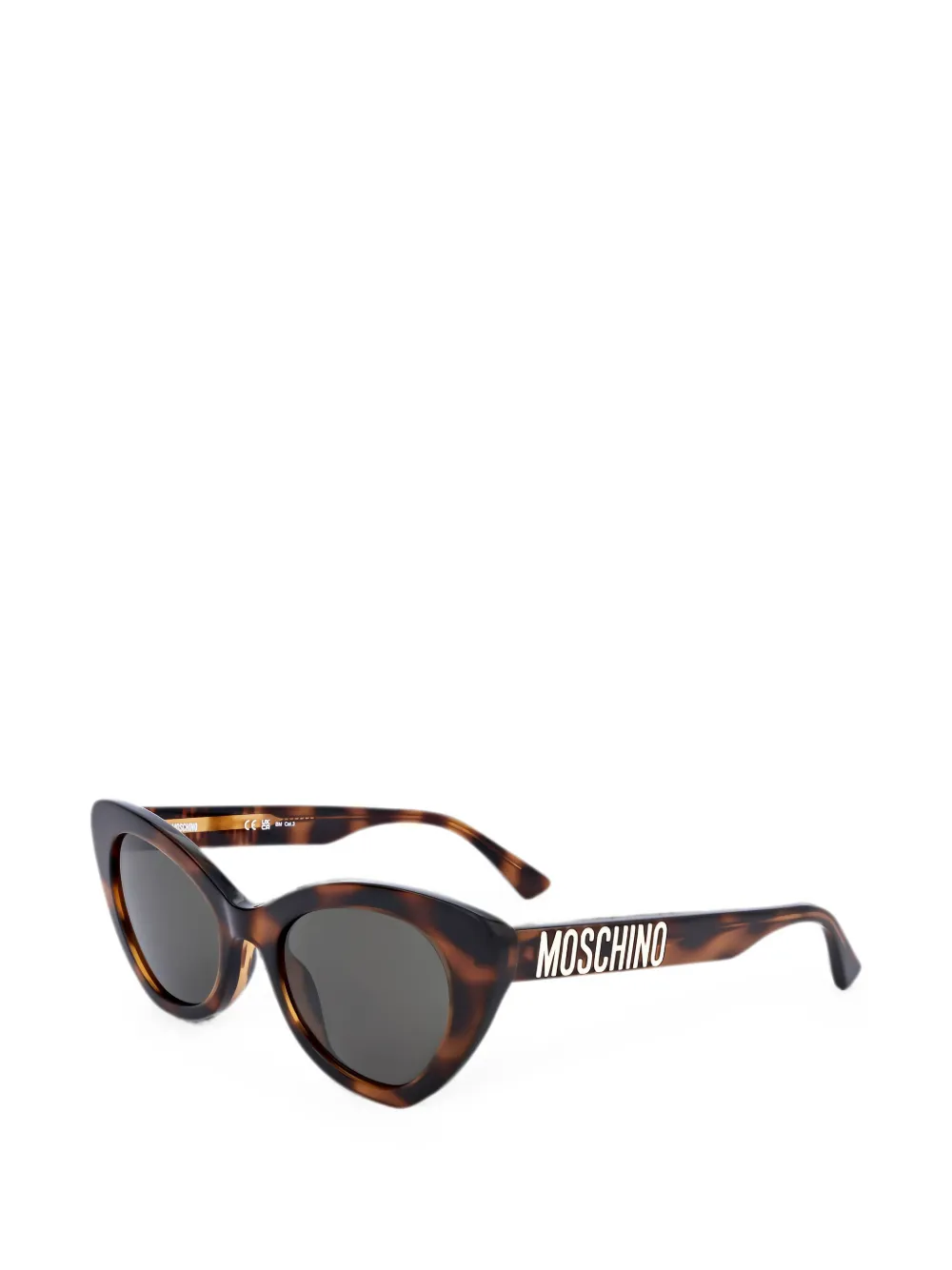 Moschino Eyewear Zonnebril met cat-eye montuur Bruin