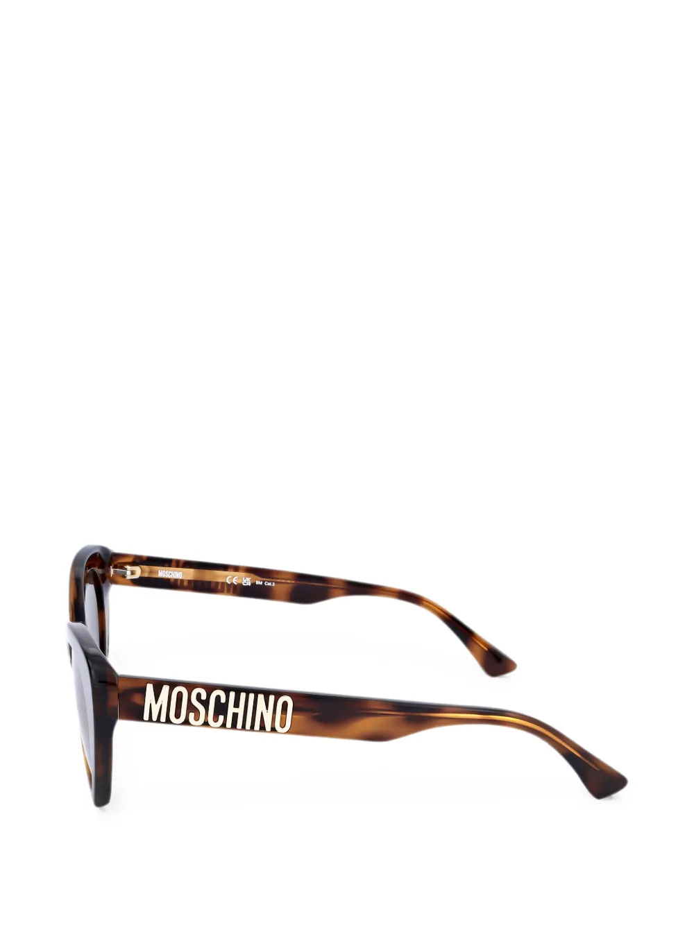Moschino Eyewear Zonnebril met cat-eye montuur Bruin
