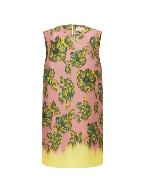 ALEMAIS Faye floral-print mini dress