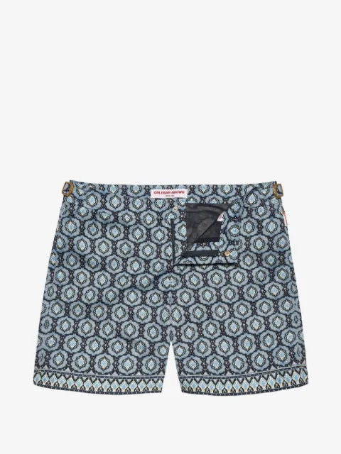 Orlebar Brown short de bain Bulldog Passetto à imprimé géométrique