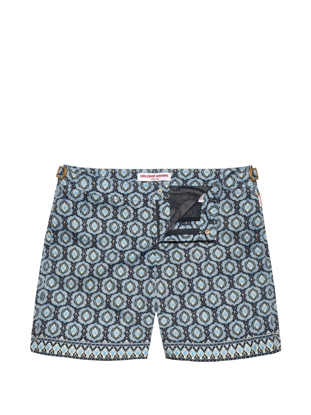 Orlebar Brown Bulldog Passetto zwembroek met geometrische print Blauw