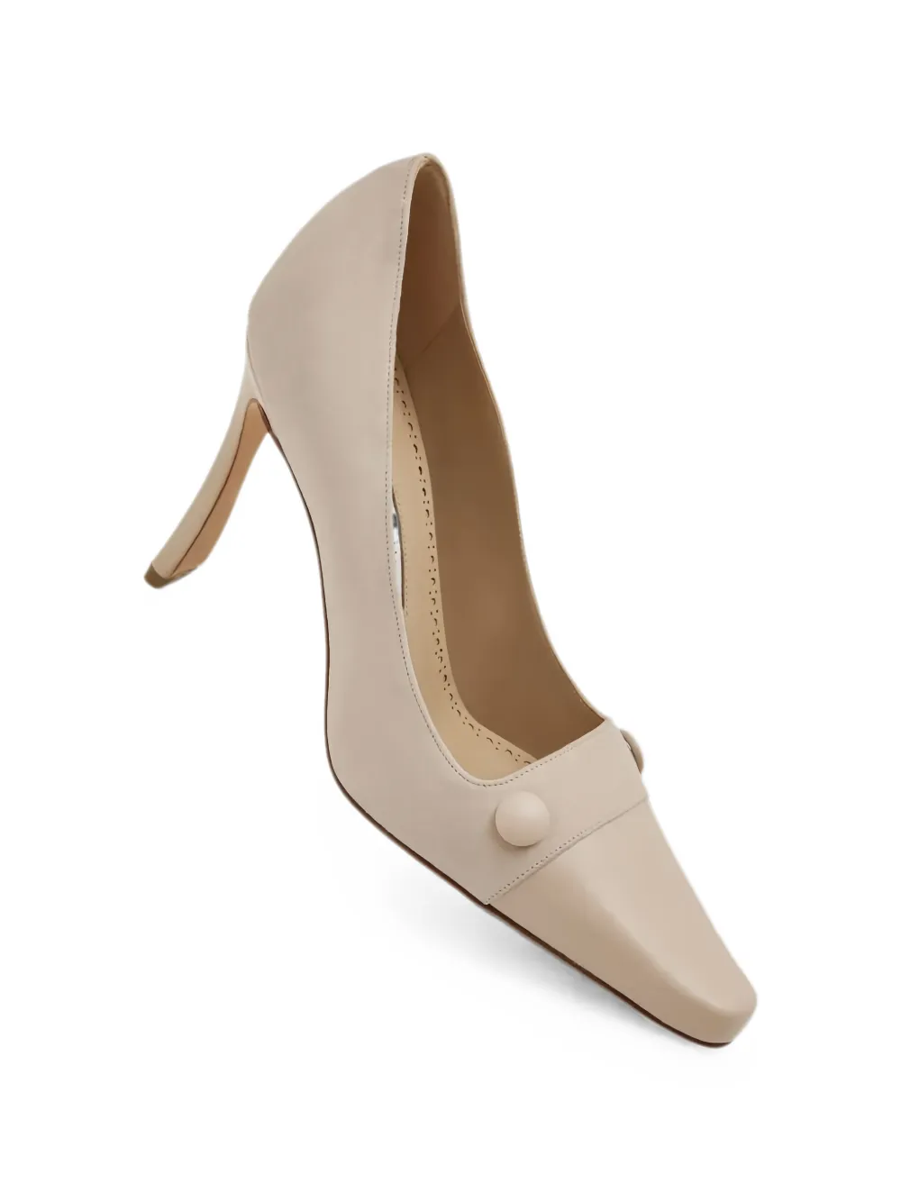 Manolo Blahnik Quantapla button-detail pumps Beige