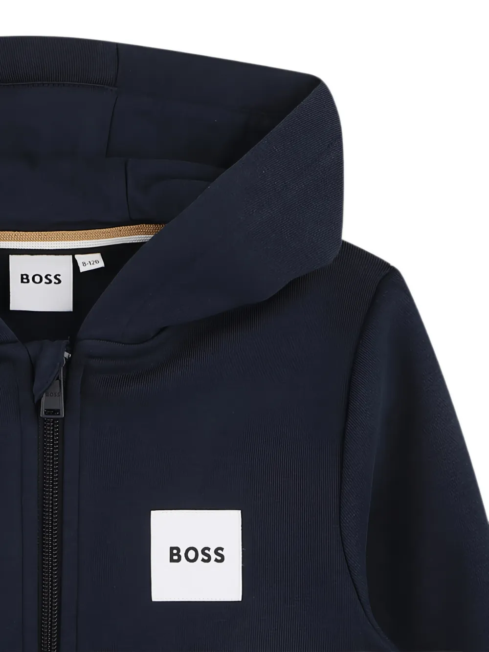 BOSS Kidswear Hoodie met rits Blauw