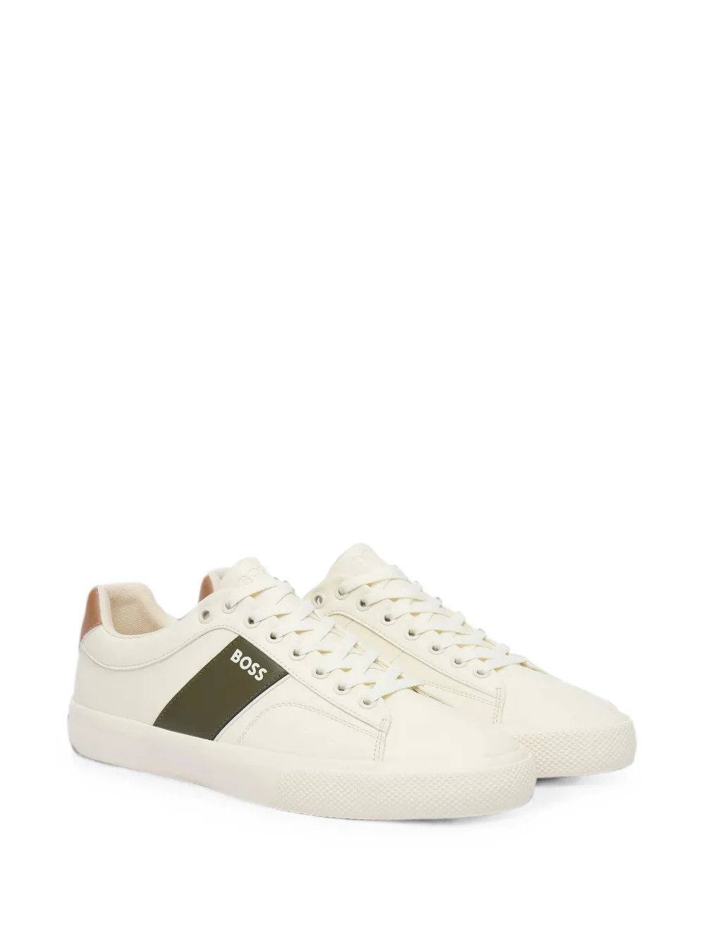 BOSS logo-print sneakers Wit