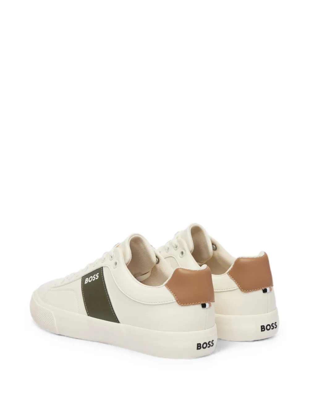 BOSS logo-print sneakers Wit