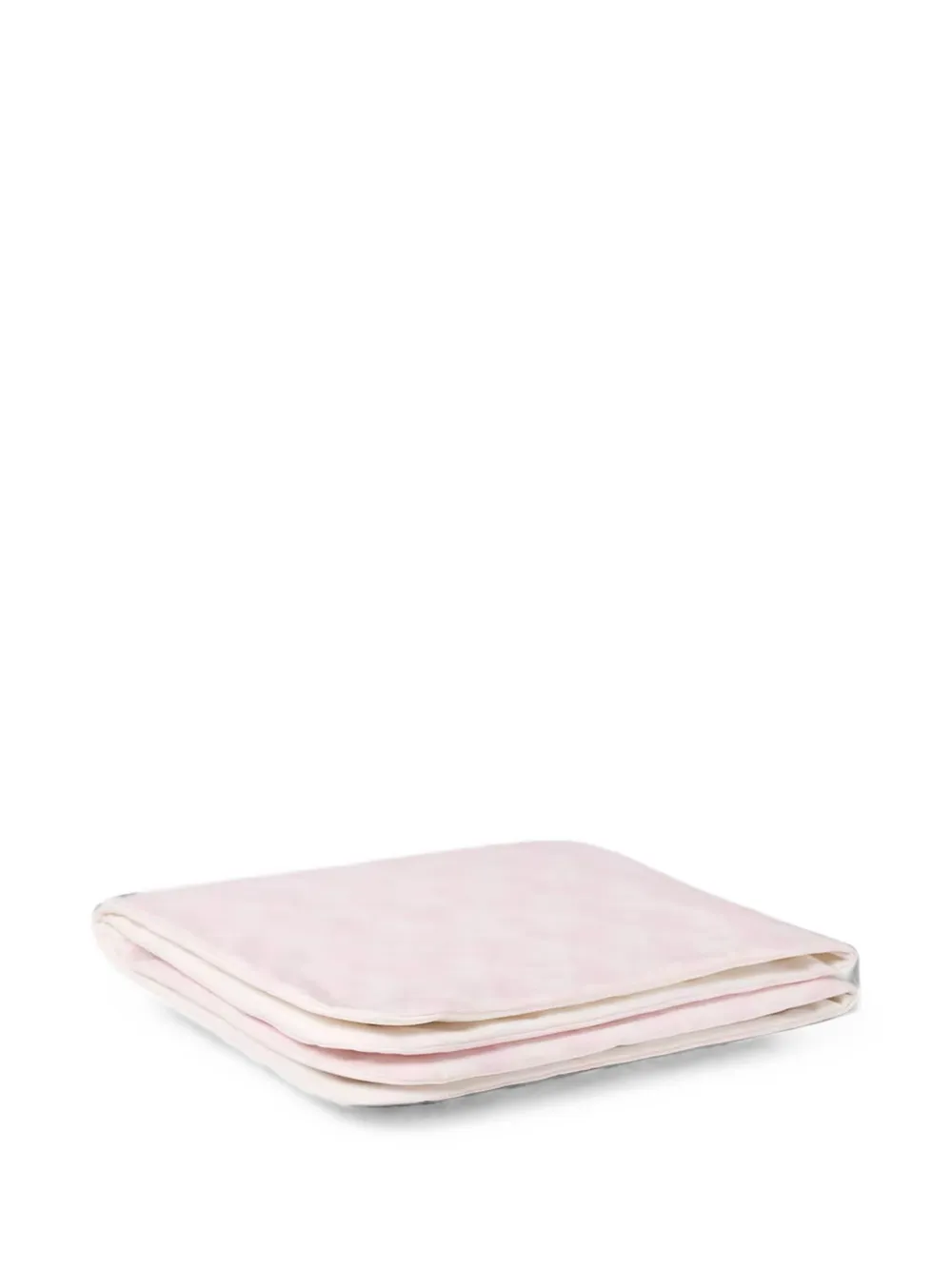 Versace Kids floral-silhouette logo-embroidered blanket Beige