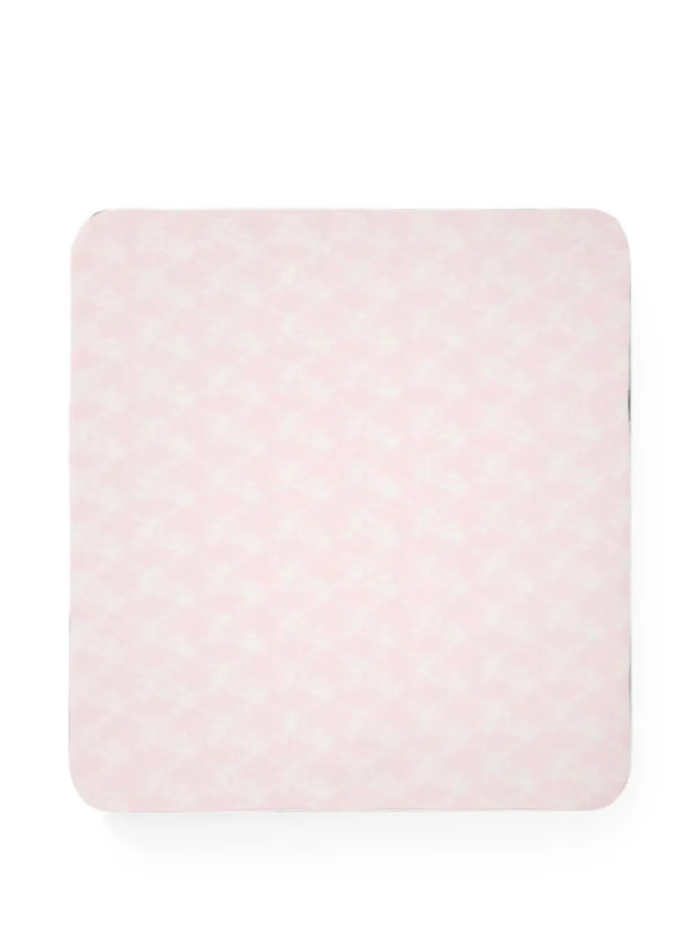 Versace Kids floral-silhouette logo-embroidered blanket Beige