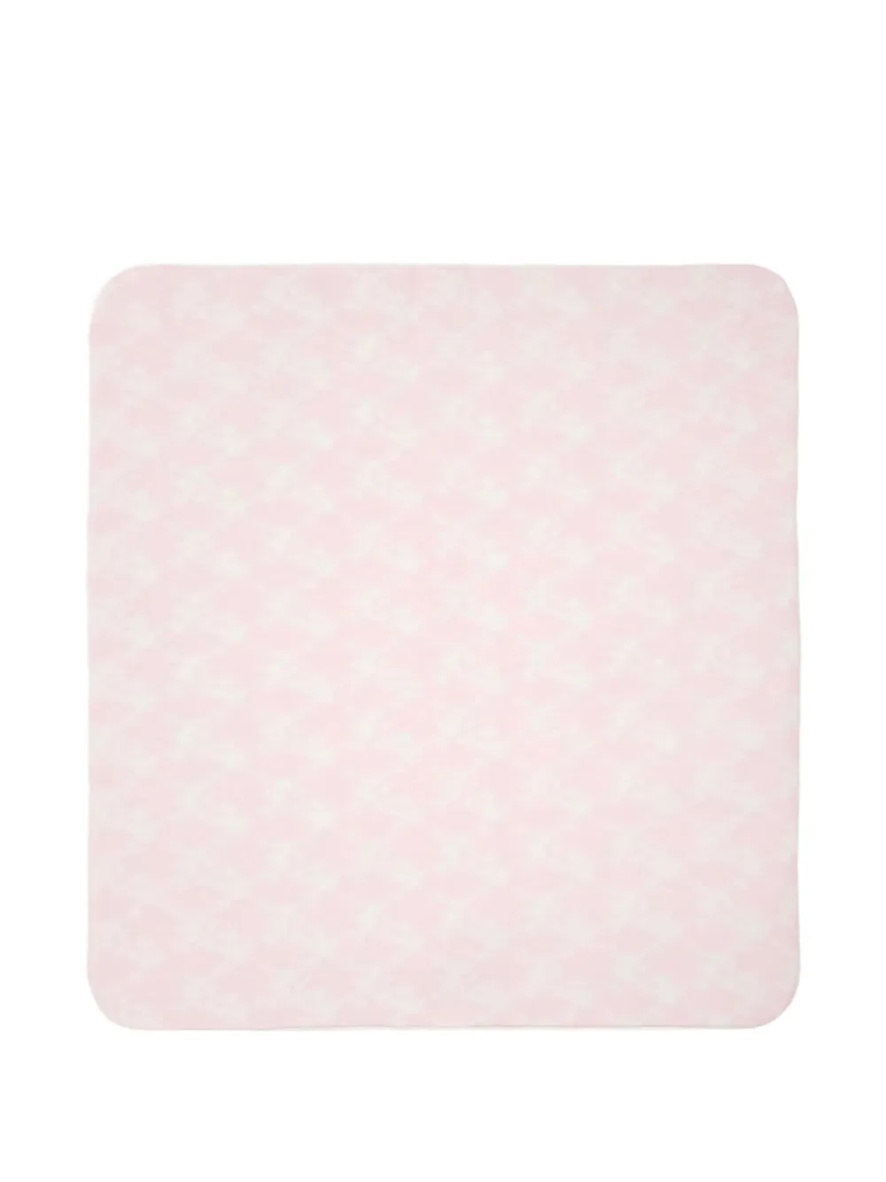 Versace Kids floral-silhouette logo-embroidered blanket - Toni neutri