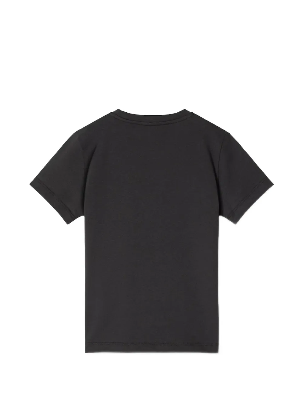 Versace Kids Jersey T-shirt met geborduurd logo Zwart