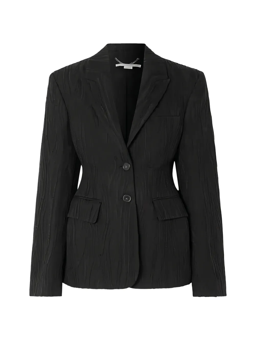 Stella McCartney textured single-breasted blazer - Nero